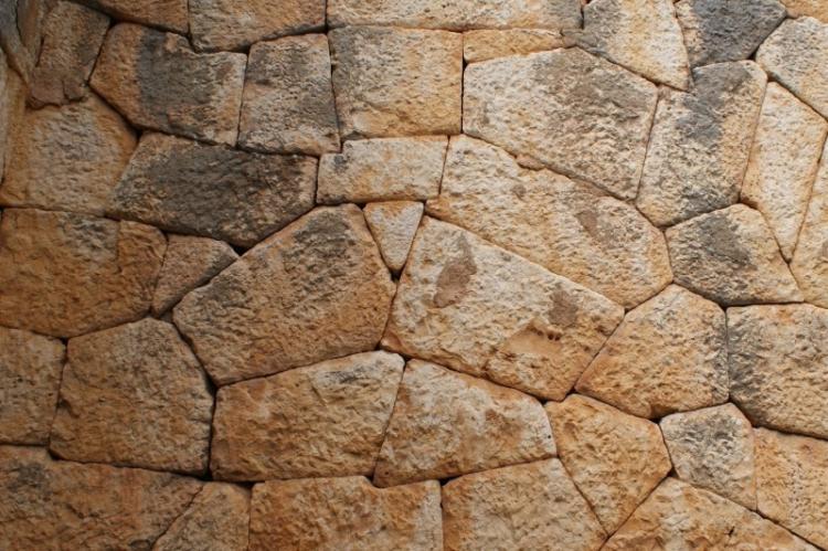 Pose de pierre décorative