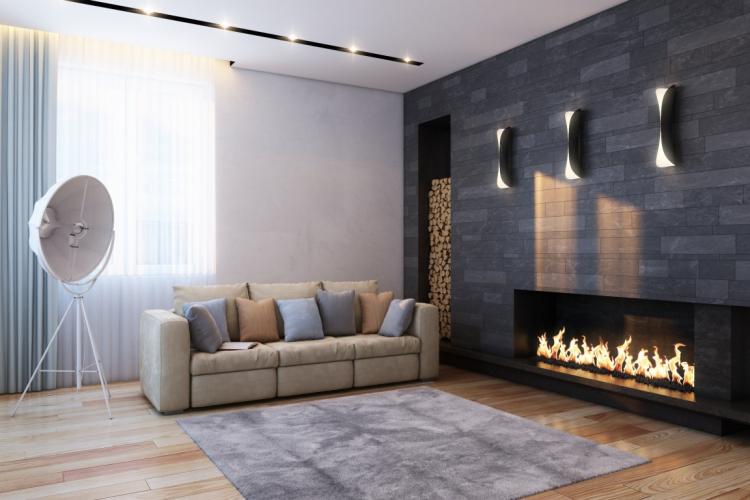 Pierre décorative à l'intérieur - photo