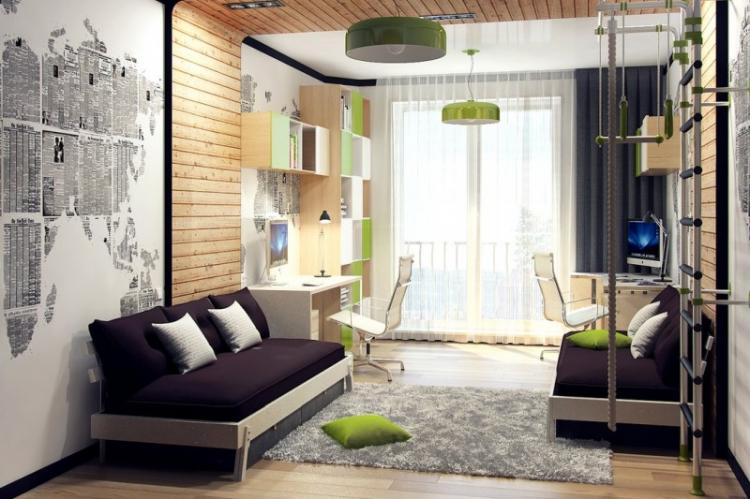 Zonage en diagonale - Conception pour enfants pour enfants de sexes différents