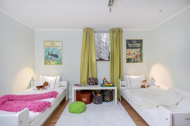 Aménagement intérieur d'une chambre d'enfants pour enfants de sexes différents - photo