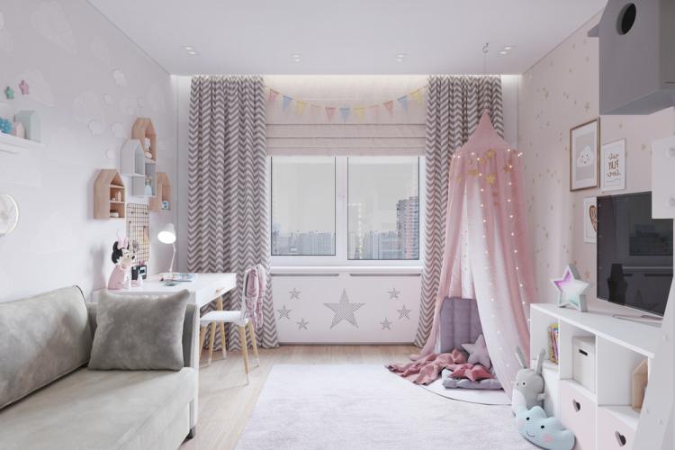 Chambre d'enfant pour une fille de 6 ans - décoration d'intérieur