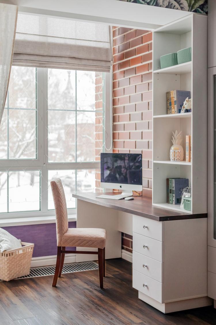 Chambre d'enfant pour une adolescente - design d'intérieur