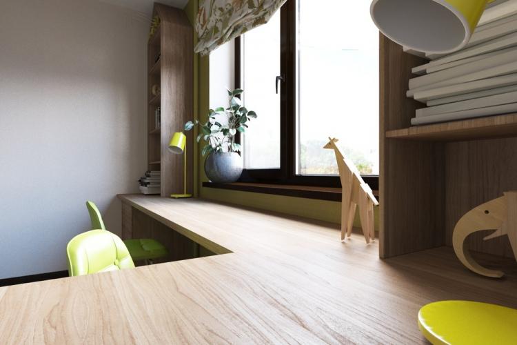 Chambre d'enfants pour deux garçons - design d'intérieur