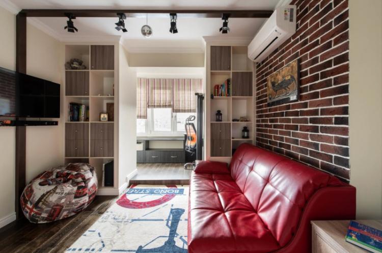 Conception d'une chambre d'enfant pour un garçon dans un style loft