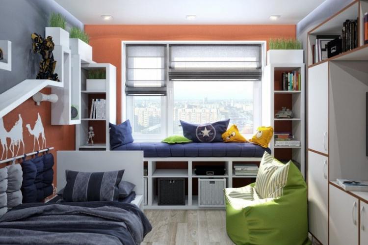 Conception d'une petite chambre d'enfant pour un garçon