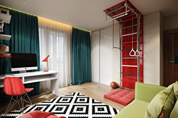 Conception d'une chambre d'enfant pour un garçon - photos d'intérieurs réels