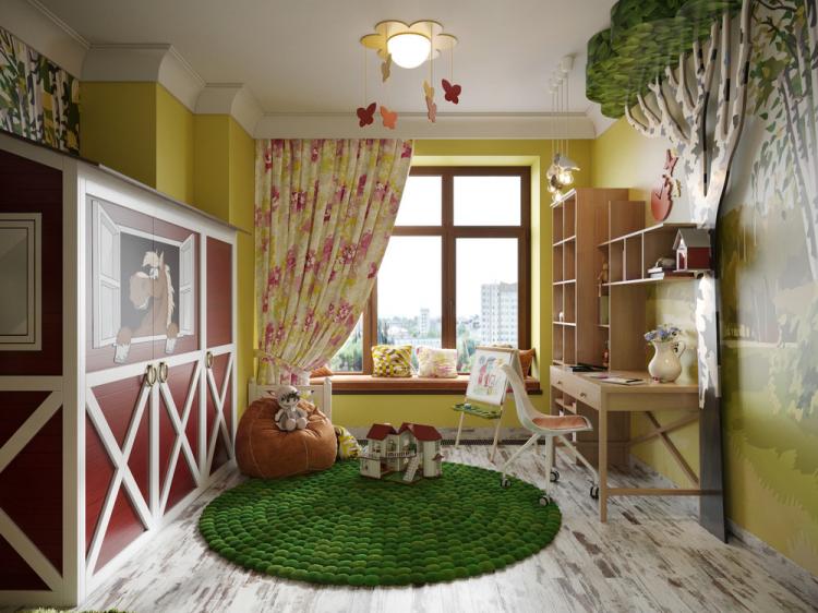 Chambre d'enfant Sweet village - décoration d'intérieur