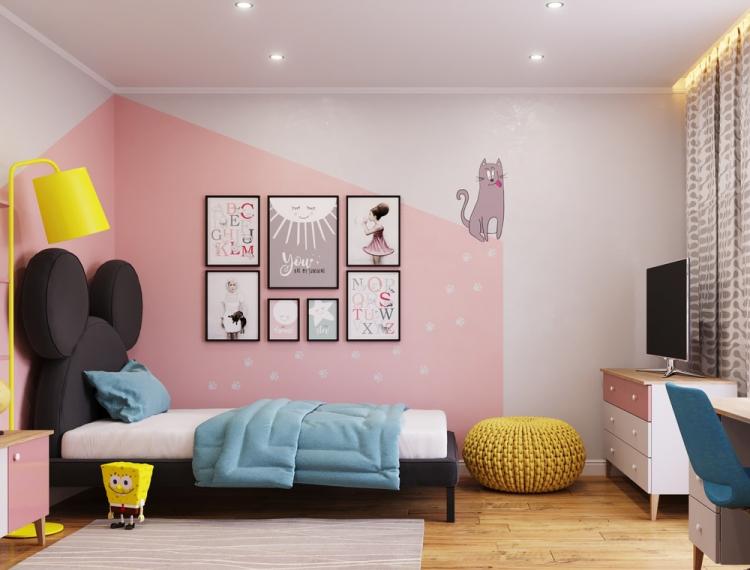 Chambre d'enfants Minnie Mouse - design d'intérieur
