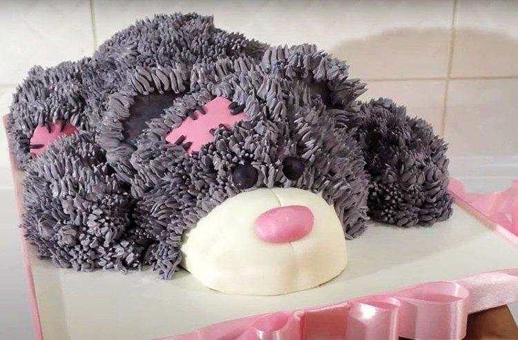 Gâteau pour enfants DIY Teddy Bear - recette étape par étape avec une photo