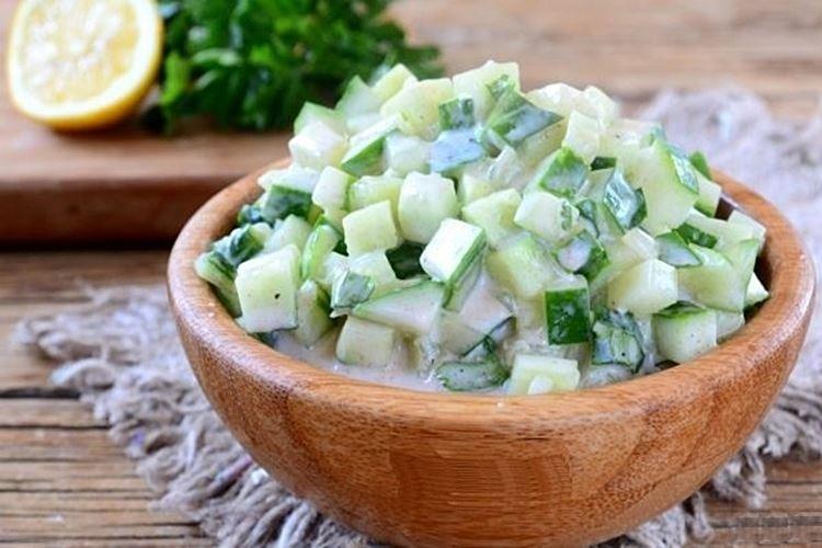 Salade diététique de concombre et menthe - recettes