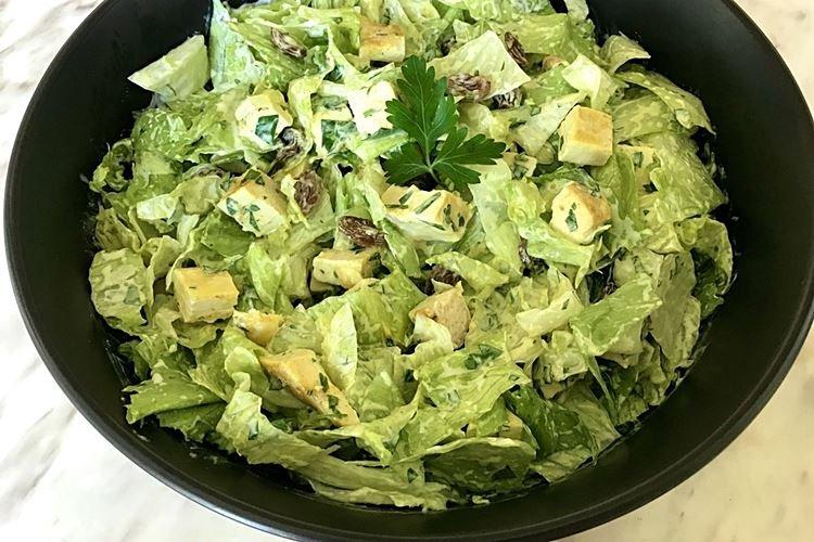 Salade de poulet au curry diète - Recettes