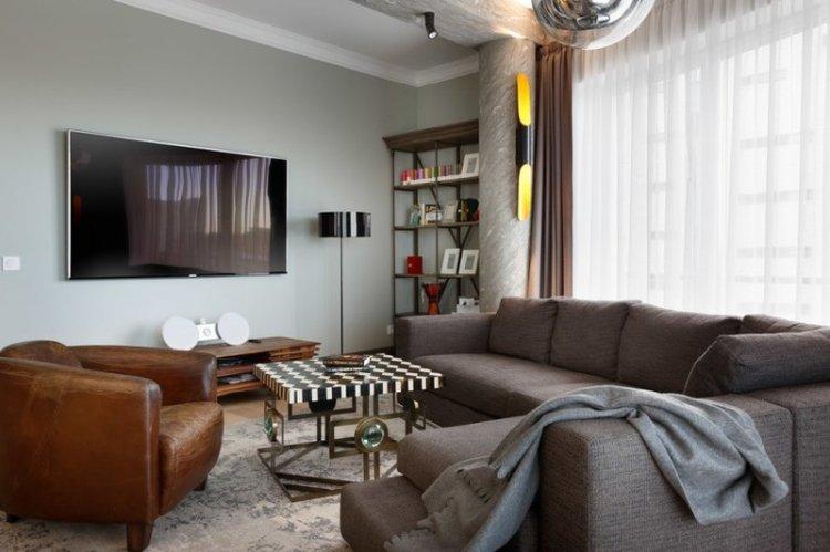 Décoration murale - Salon design 15 m²