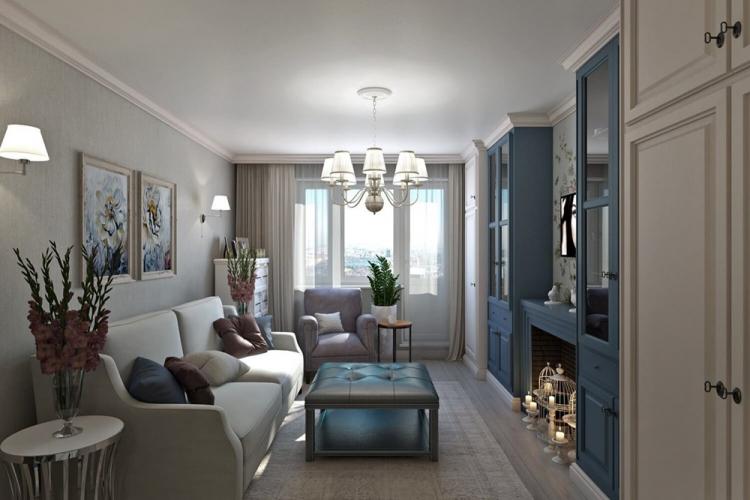 Conception de salon 16 m² - des photos de vrais intérieurs