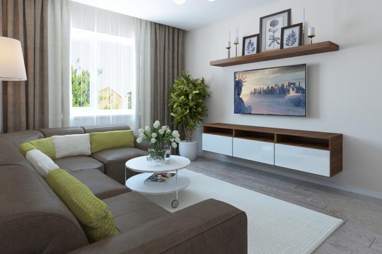 Salon design 18 m² - des photos de vrais intérieurs