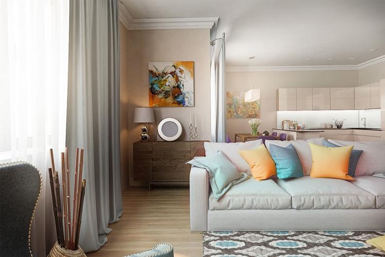 Salon design 18 m² - des photos de vrais intérieurs