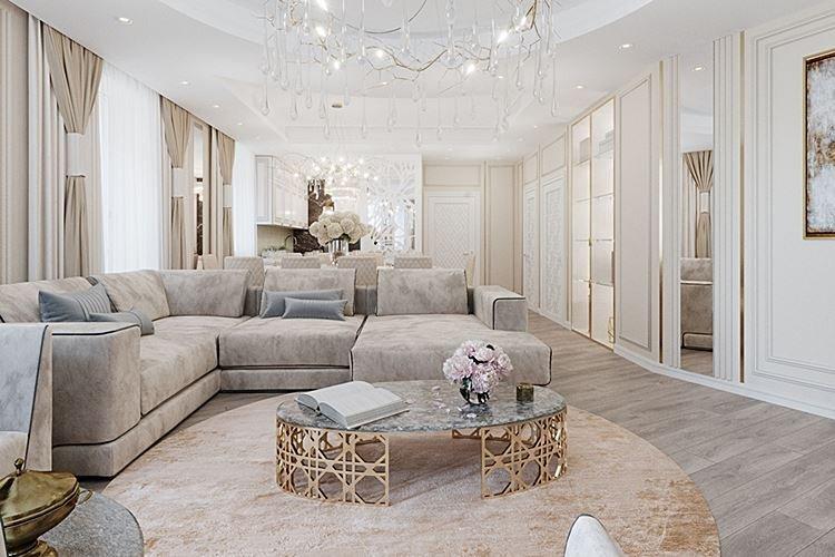 Design de salon 2021 dans un style classique