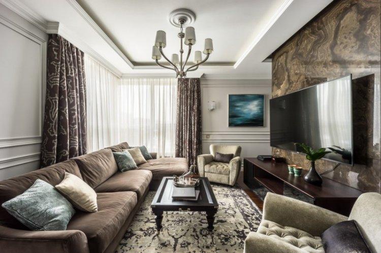 Salon de style classique - photo de design d'intérieur