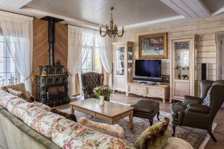 Salon de style classique - photo de design d'intérieur