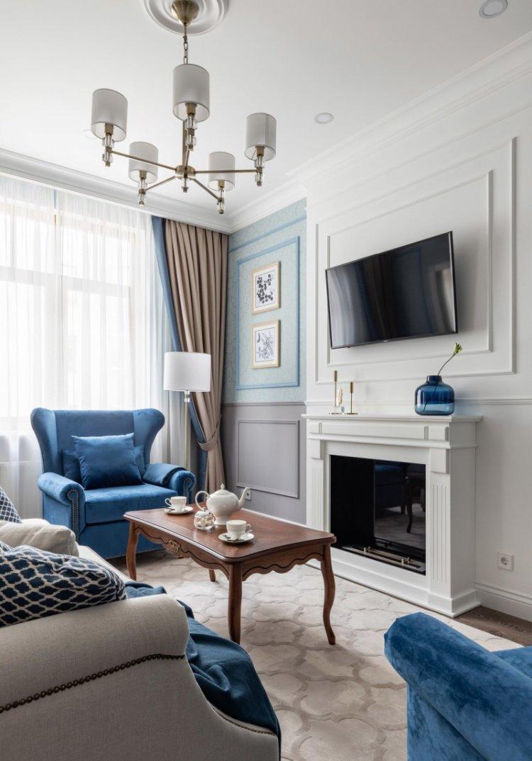 Salon de style classique - photo de design d'intérieur