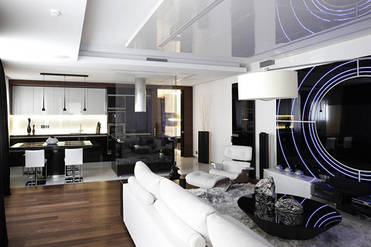 Design d'intérieur d'un appartement dans le complexe résidentiel Ostrov Fantaziy