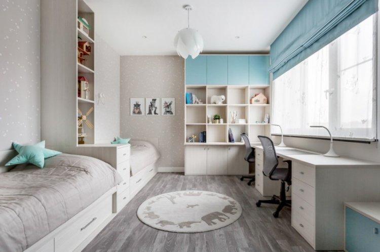 Chambre d'enfant dans un style scandinave - photo de design d'intérieur