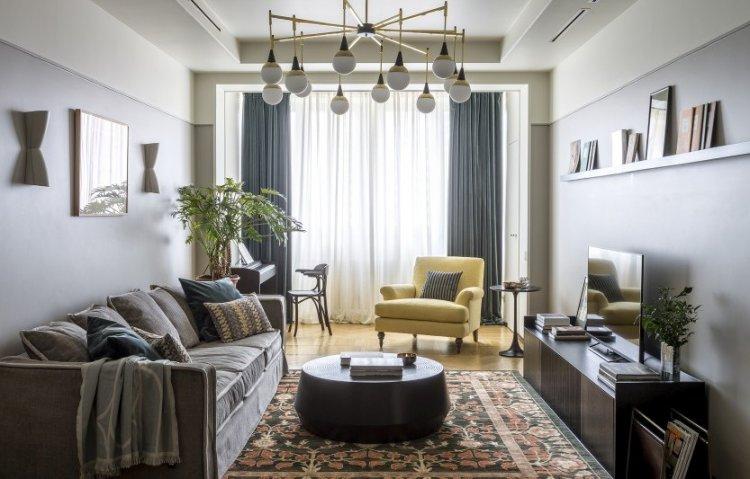 Salon de style contemporain - photo de design d'intérieur