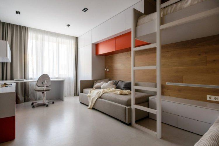 Chambre d'enfants contemporaine - photo de design d'intérieur