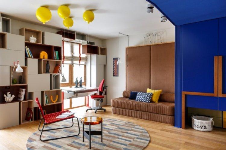 Chambre d'enfants contemporaine - photo de design d'intérieur