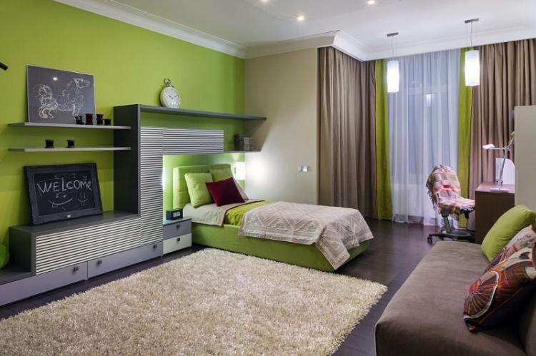 Nuances naturelles - Conception de chambre d'adolescente