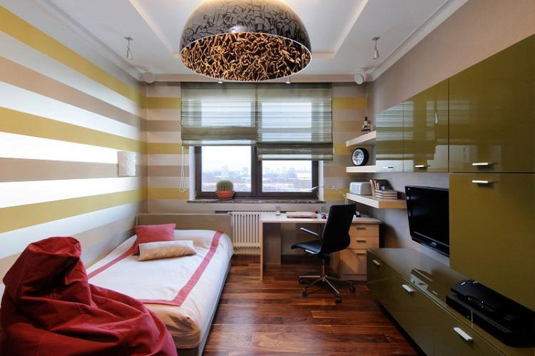 Conception d'une chambre pour un adolescent dans un style moderne