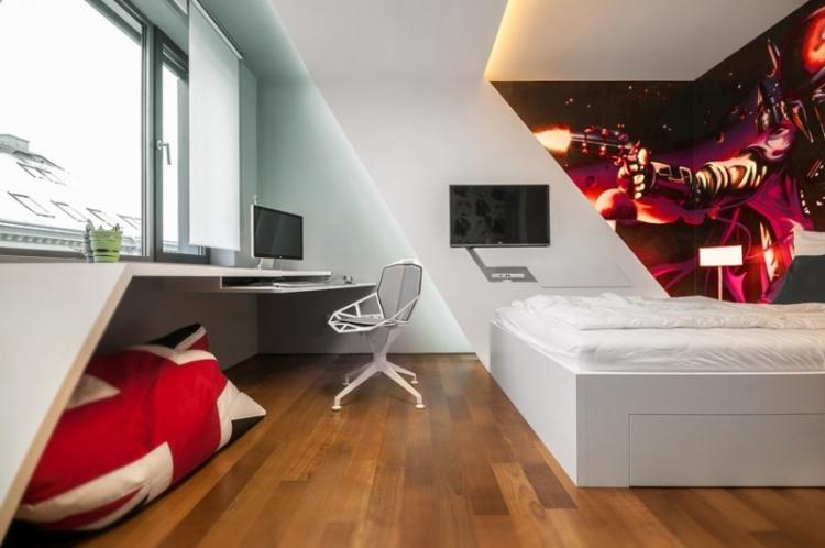 Conception de chambre high-tech pour un adolescent