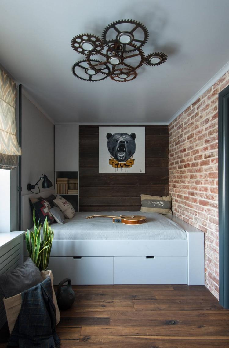 Chambre pour un adolescent - photo de design d'intérieur