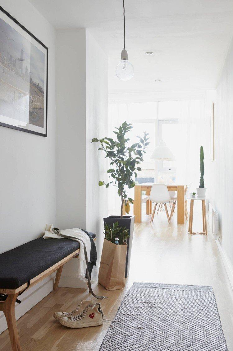 Couloir de style scandinave dans un appartement - Design d'intérieur