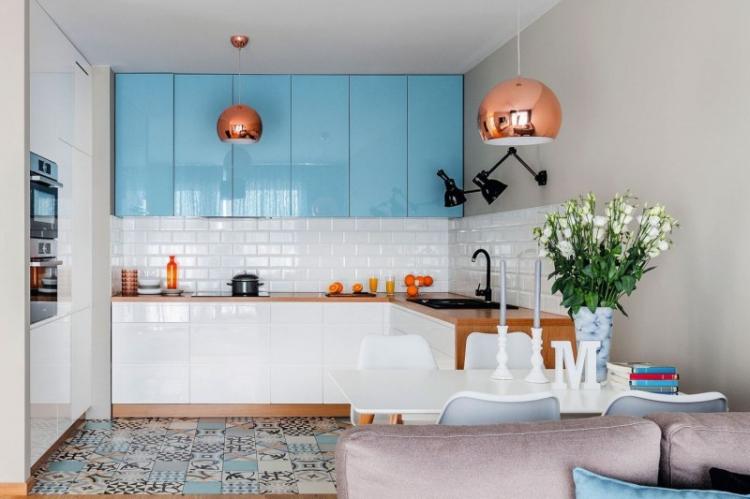 Design d'intérieur de cuisine 12 m² - des photos de vrais intérieurs