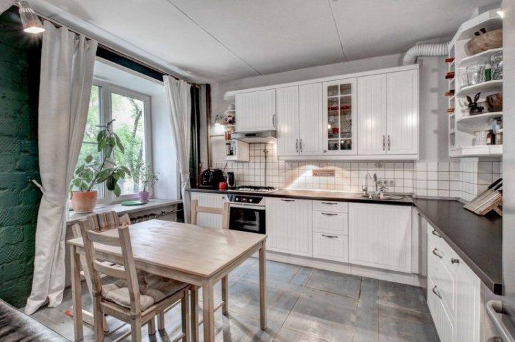 Cuisine 14 m² dans un style scandinave - design d'intérieur