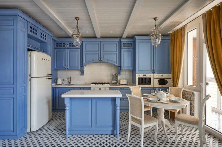 Cuisine 14 m² - photo design d'intérieur