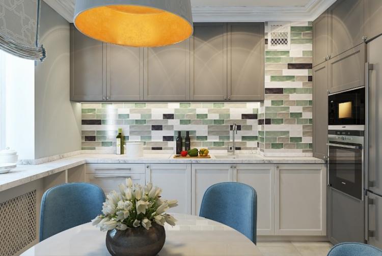 Cuisine 3 par 4 - photo de design d'intérieur