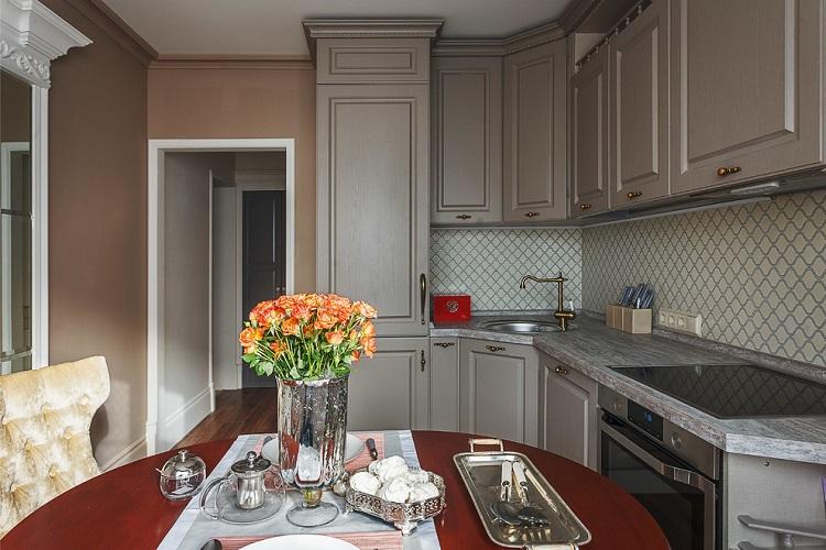 Cuisine 6 m² dans un style classique - Design d'intérieur