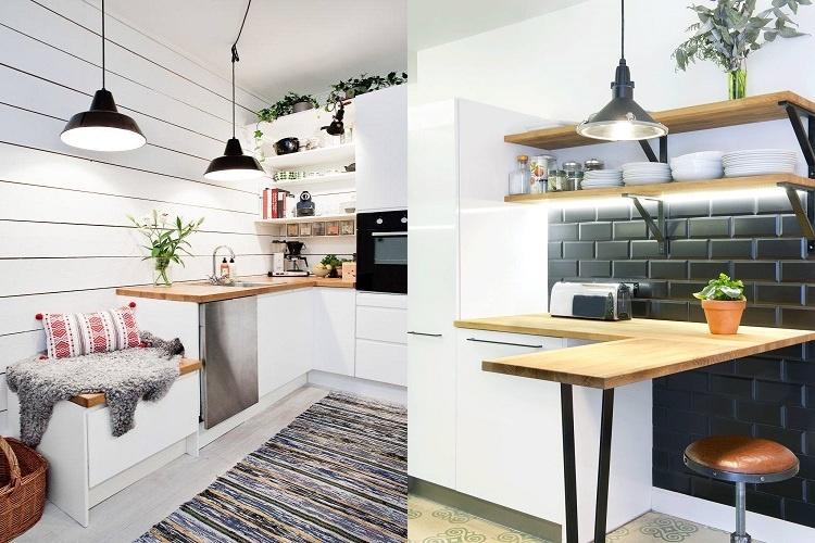Où mettre le réfrigérateur - Cuisine design 6 m²