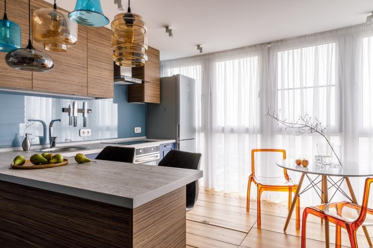 Où mettre le réfrigérateur - Cuisine design 9 m².