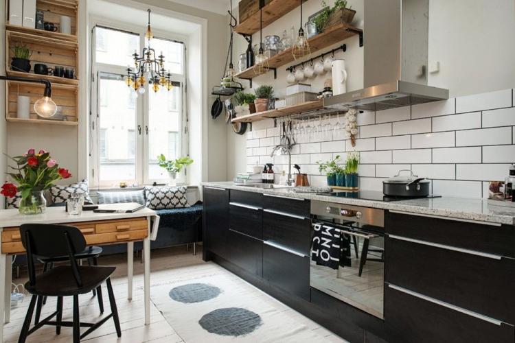 Design d'intérieur de cuisine de style scandinave - photo