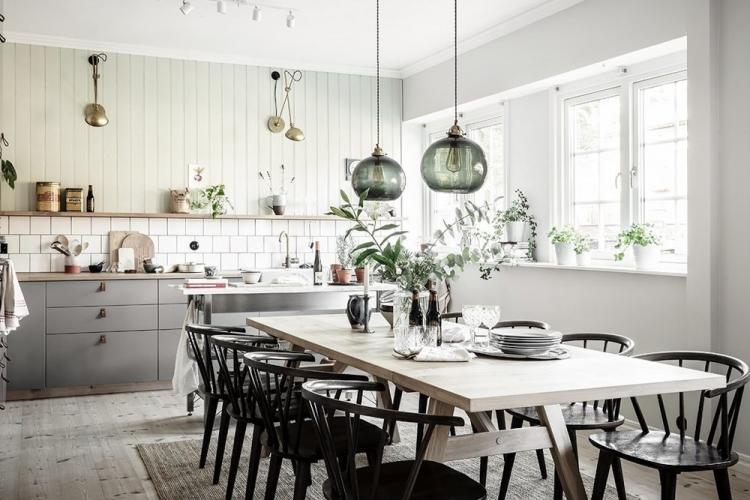 Design d'intérieur de cuisine de style scandinave - photo