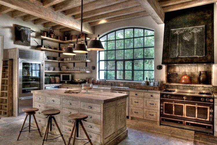 Cuisine de style campagnard - Photo de design d'intérieur