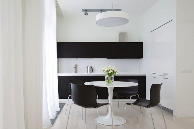 Cuisine dans le style du minimalisme - photo de design d'intérieur