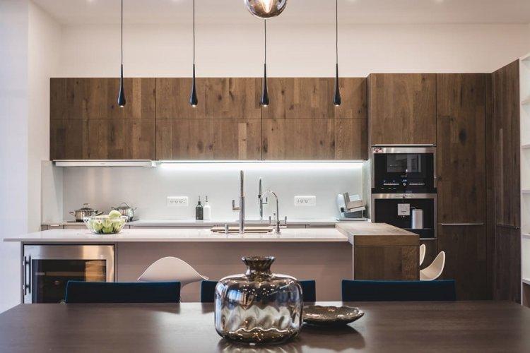 Cuisine dans le style du minimalisme - photo de design d'intérieur