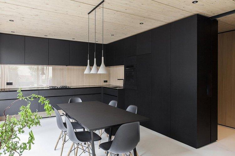 Cuisine dans le style du minimalisme - photo de design d'intérieur