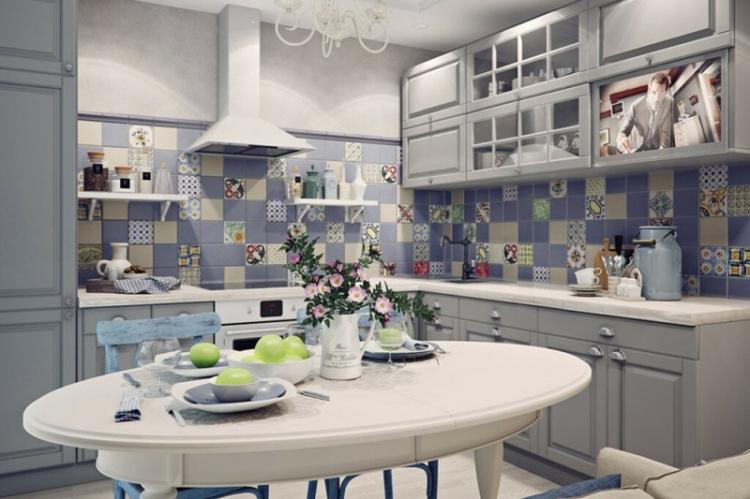 Tablier de cuisine de style provençal