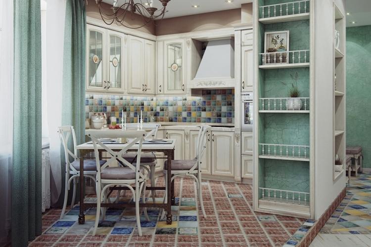 Conception de cuisine de style provençal - photos de vrais intérieurs