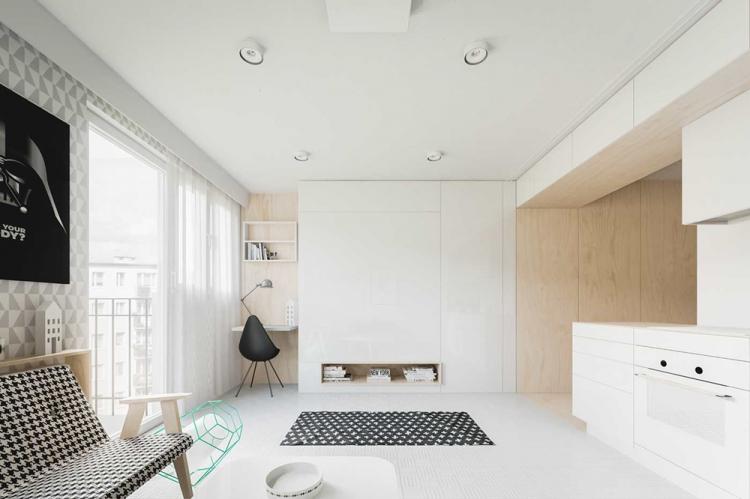 Appartement 30 m² dans le style du minimalisme - Design d'intérieur