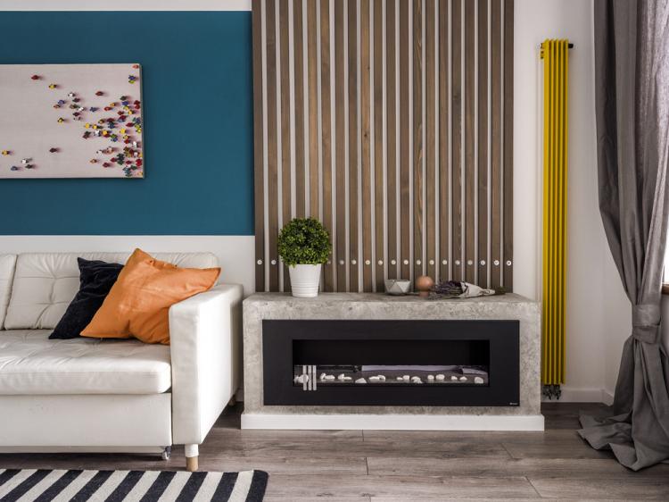 Conception d'appartement avec des accents lumineux